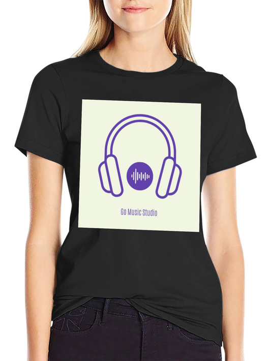 Go Music Studio Black Graphic Tee