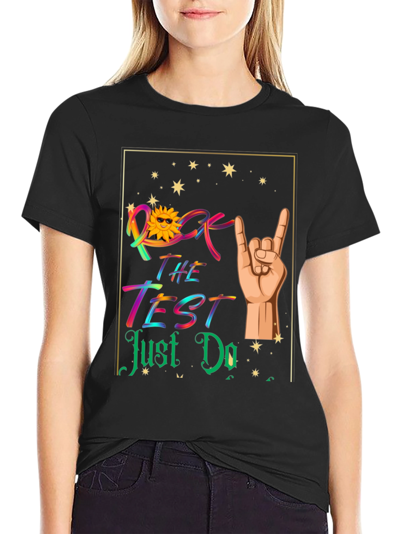 Rock the Test T-Shirt - Good Luck Exam Tee