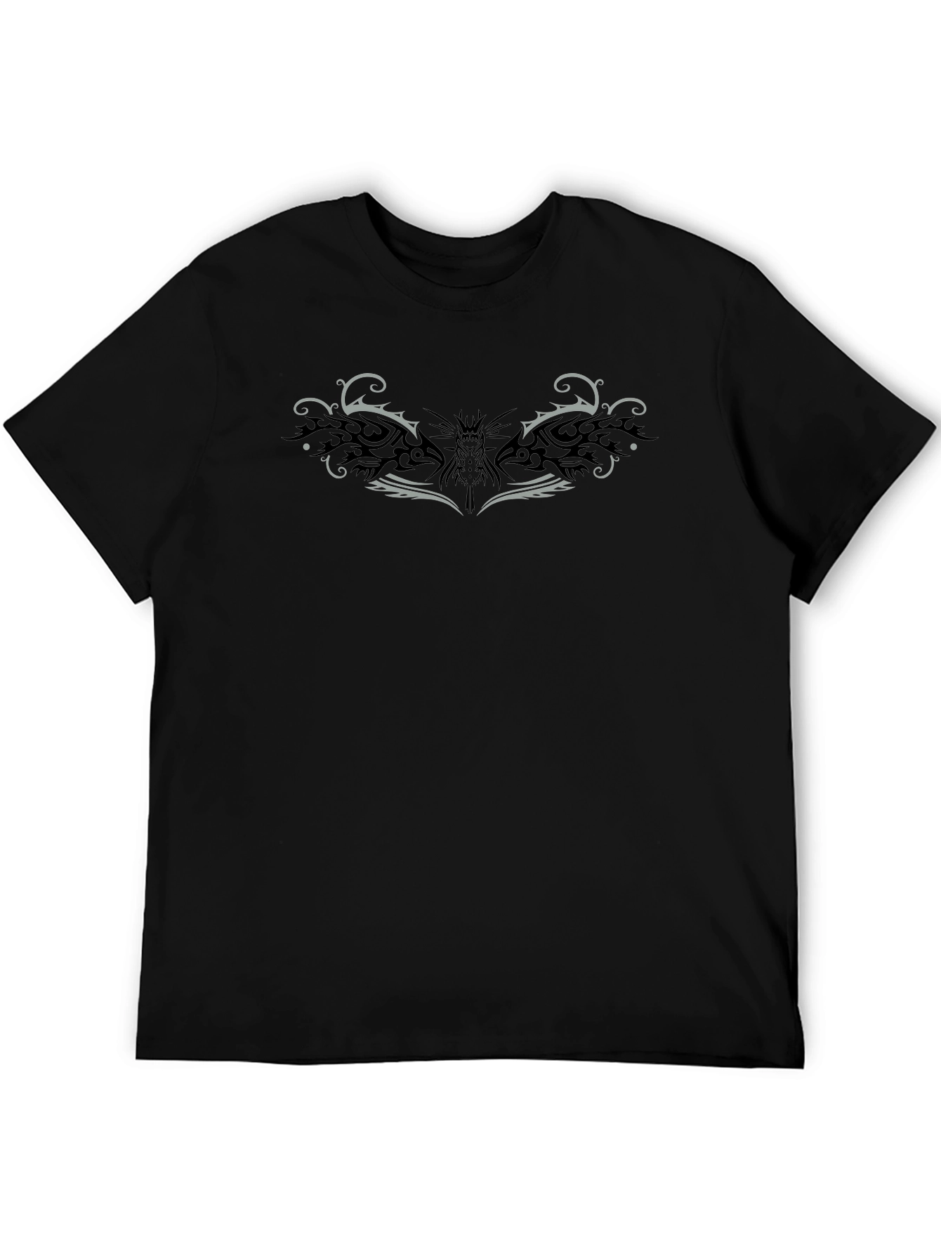 Tribal Wings Graphic Black T-Shirt