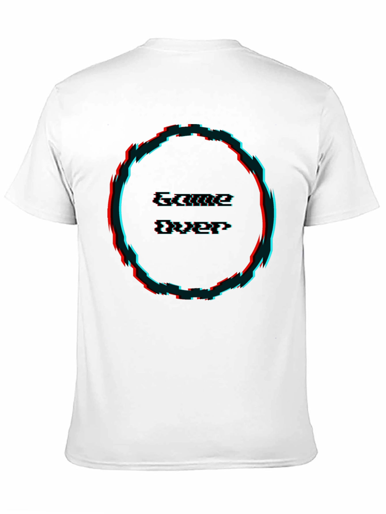Game Over Glitch T-Shirt - Black