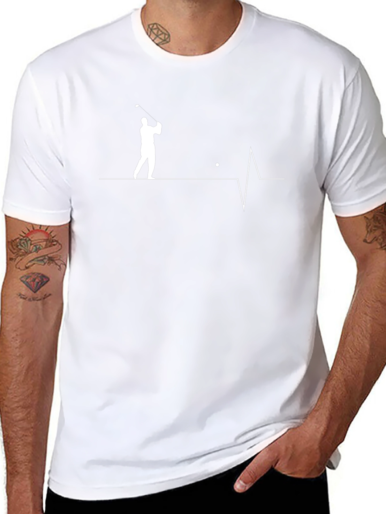 Golf Heartbeat Graphic Tee - Golfers Passion