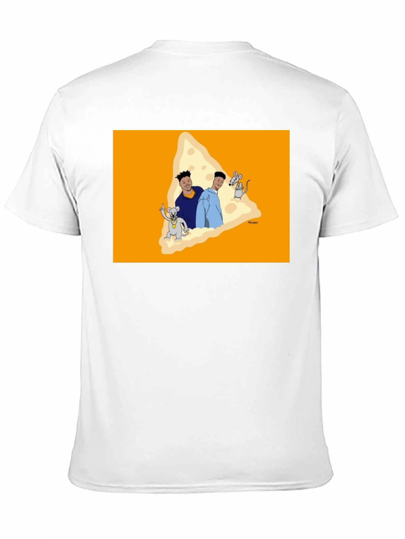 Cartoon Cheese Graphic T-Shirt