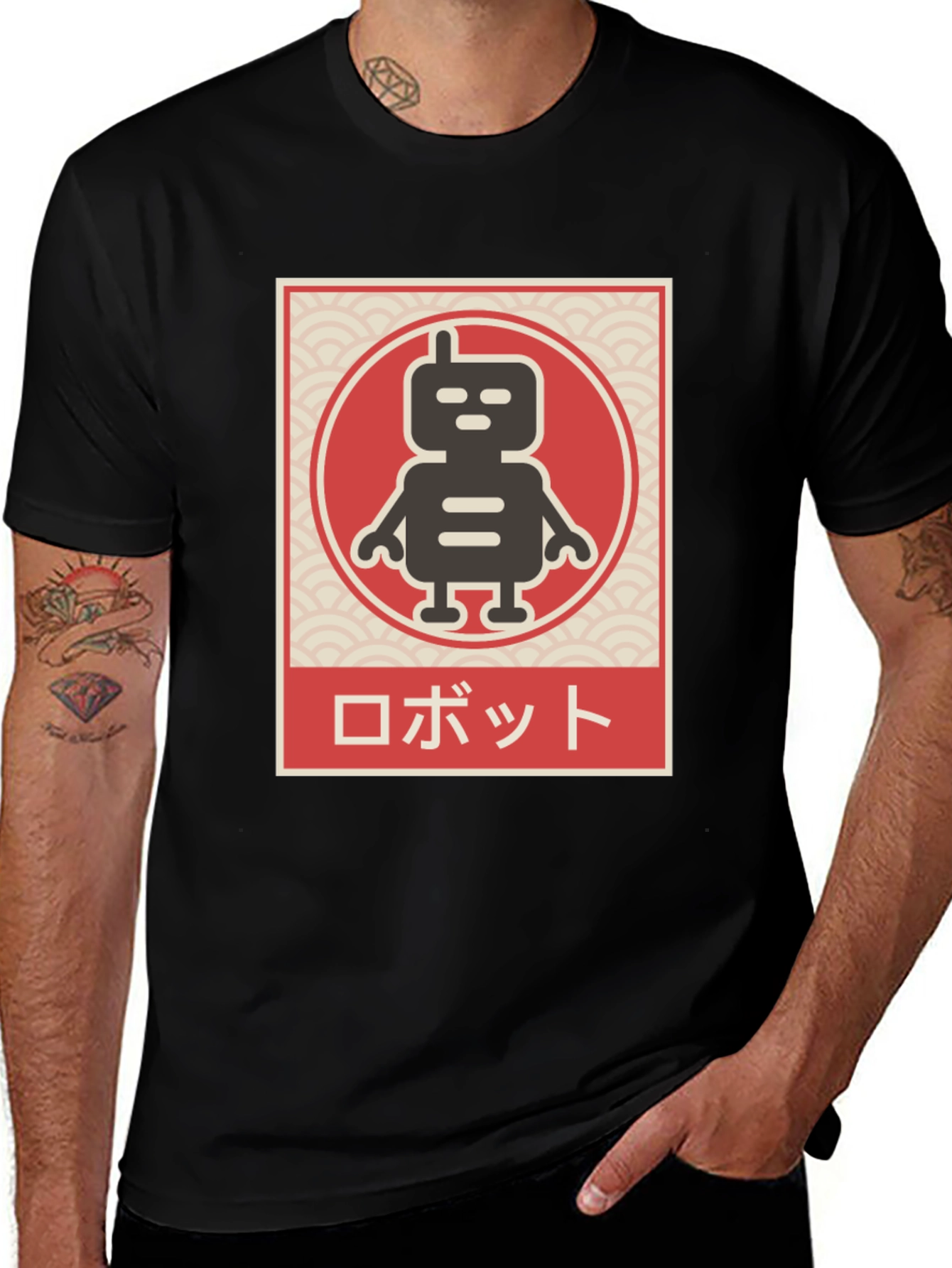 Retro Robot T-Shirt - Japanese Style