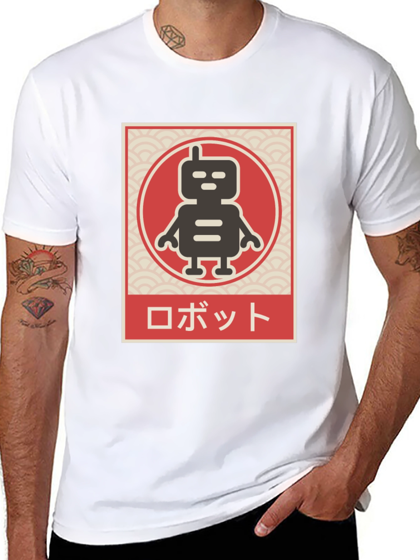 Retro Robot T-Shirt - Japanese Style