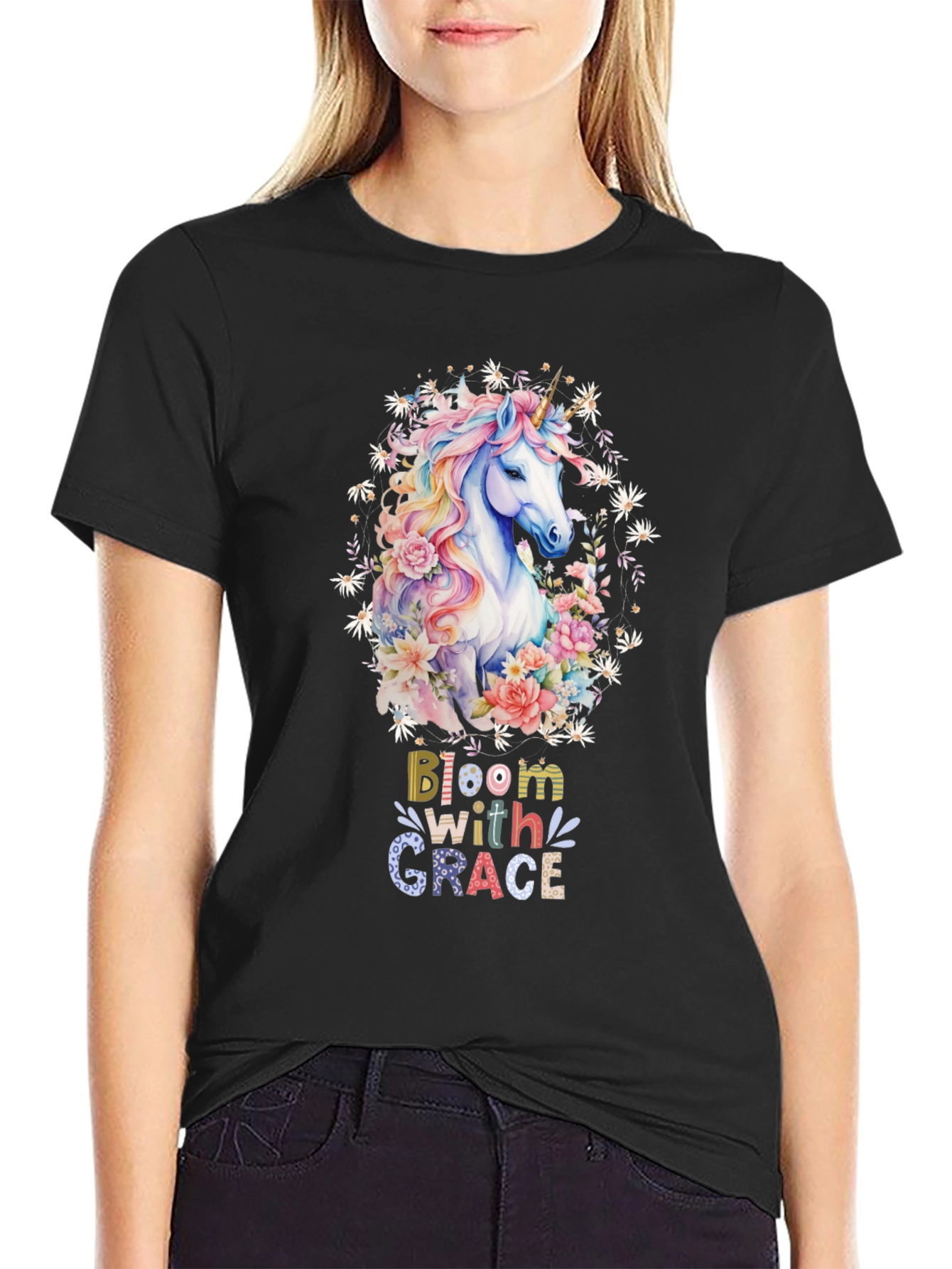 Unicorn Bloom Grace T-Shirt