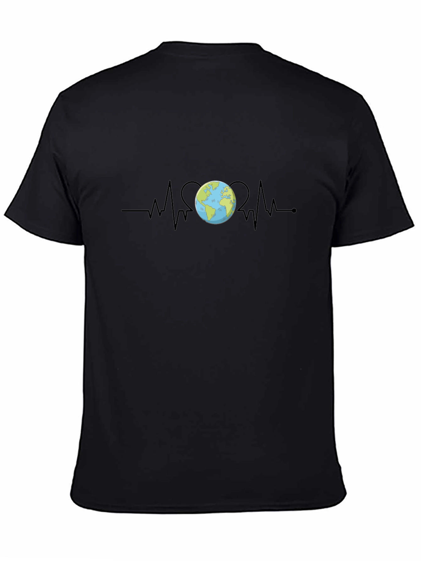 Earth Heartbeat Graphic Tee - Save the Planet T-Shirt