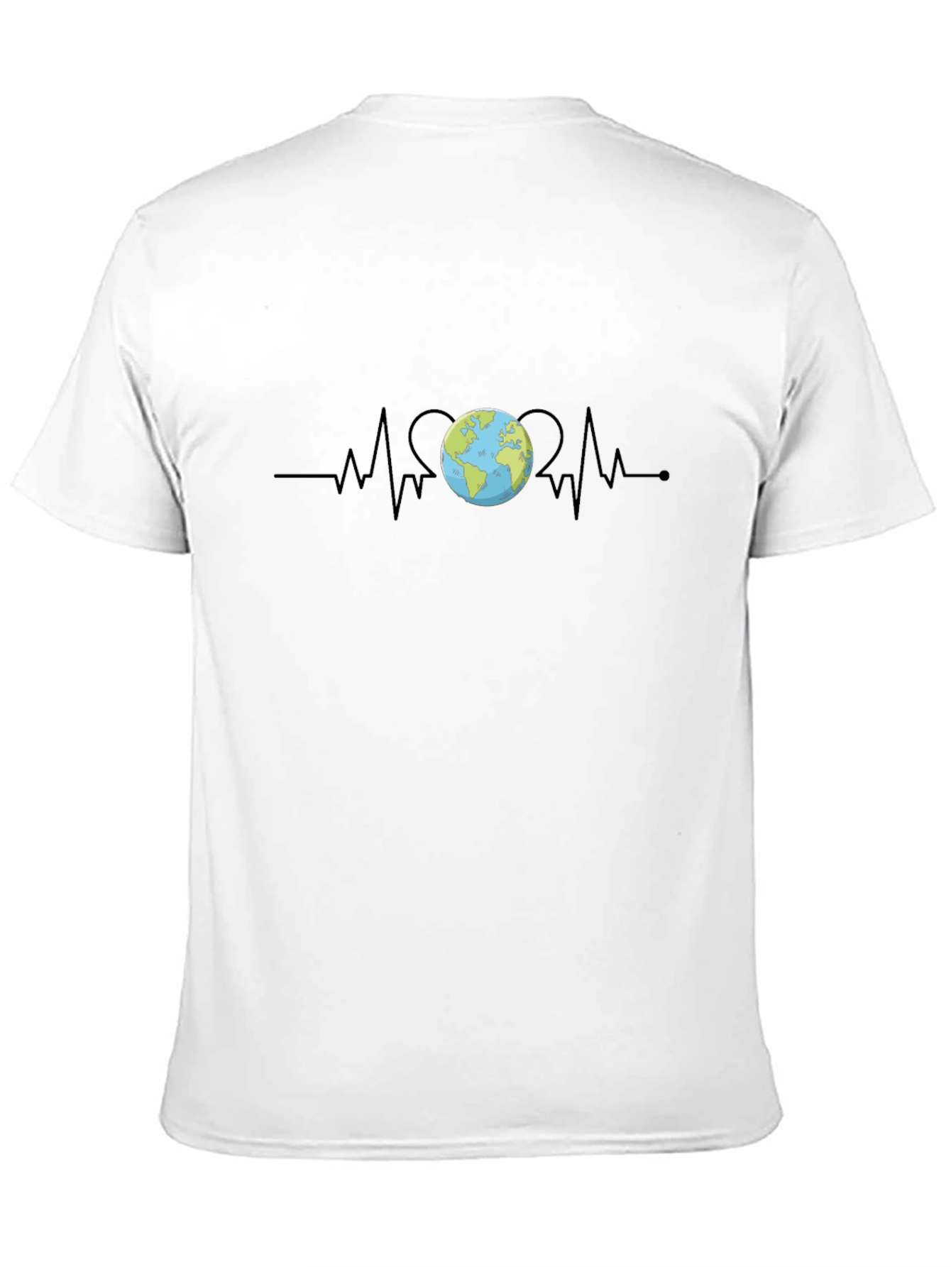 Earth Heartbeat Graphic Tee - Save the Planet T-Shirt