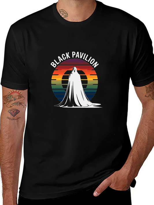 Black Pavilion Retro Style Graphic T-Shirt