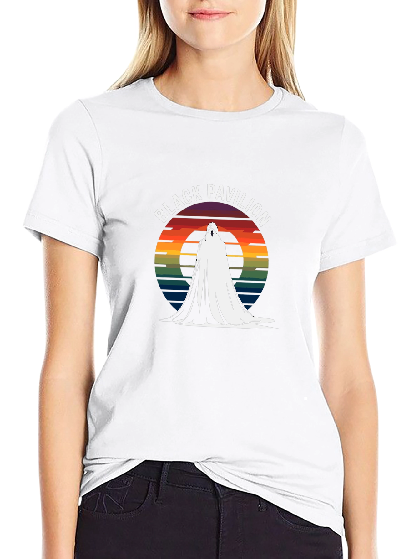 Black Pavilion Retro Style Graphic T-Shirt