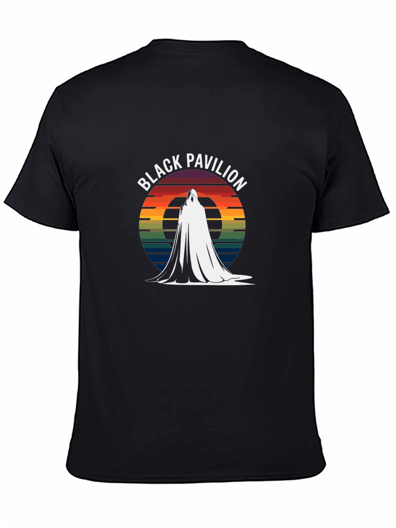 Black Pavilion Retro Style Graphic T-Shirt