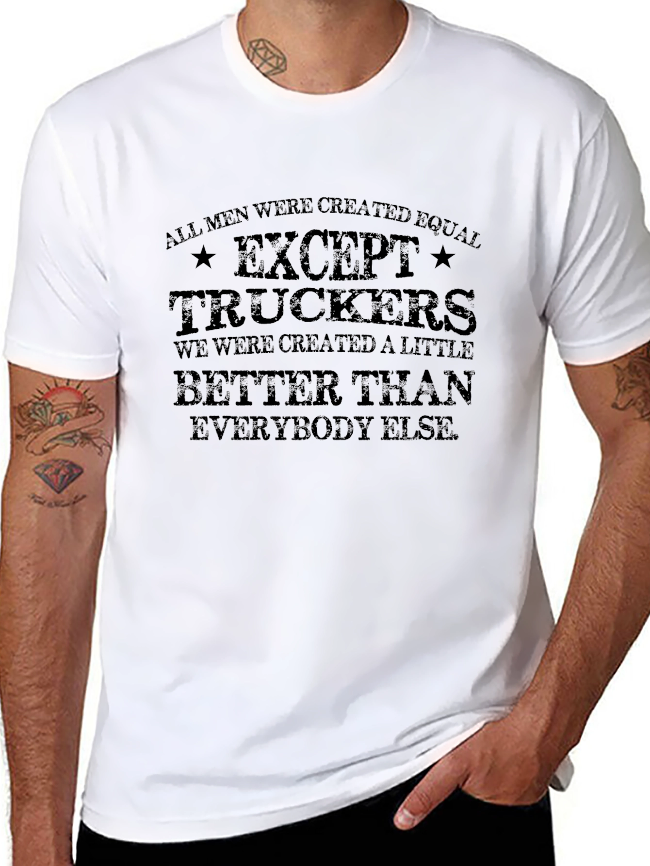 Trucker Pride Graphic Tee - Black