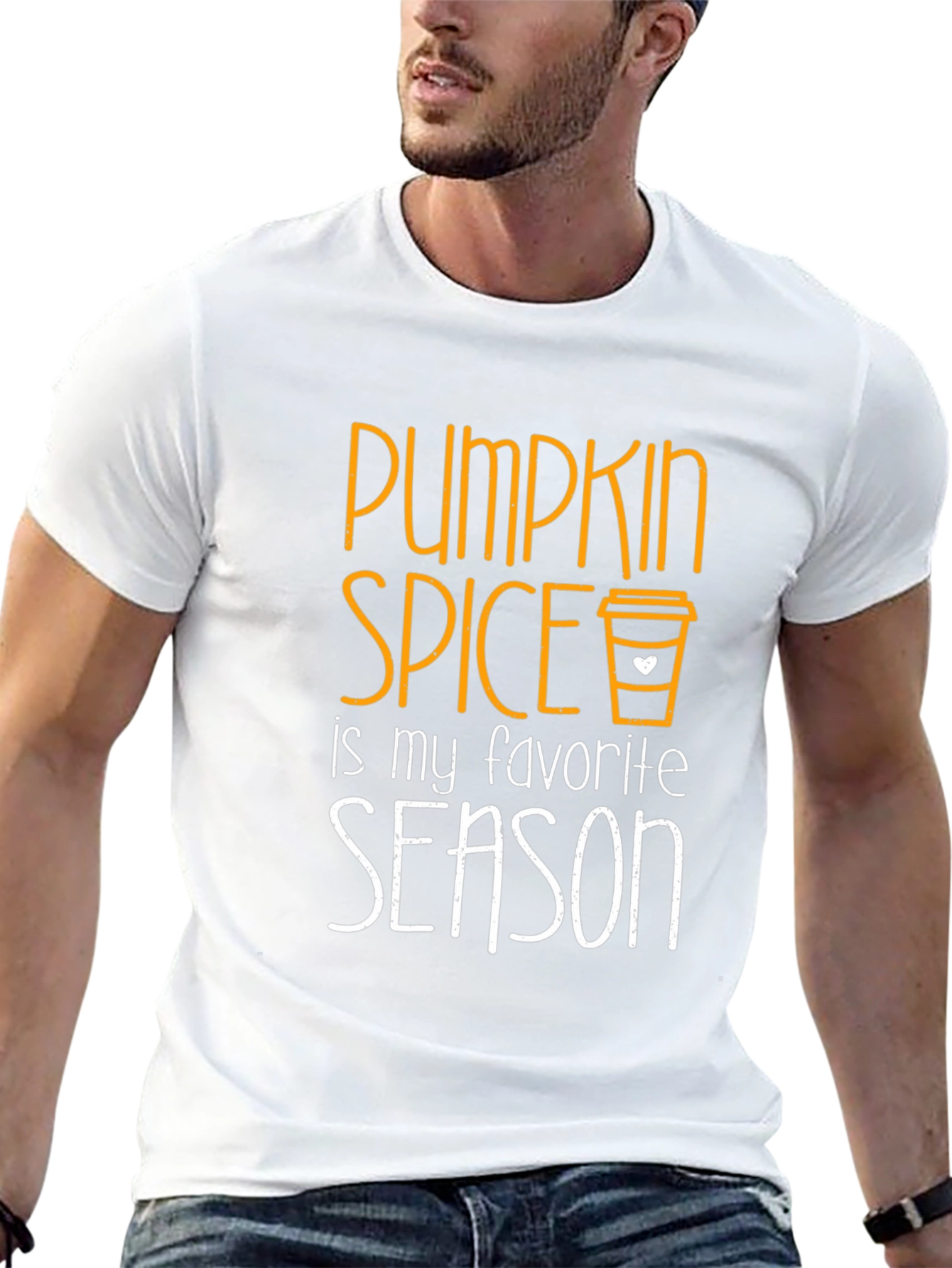 Pumpkin Spice Favorite Season Black T-Shirt