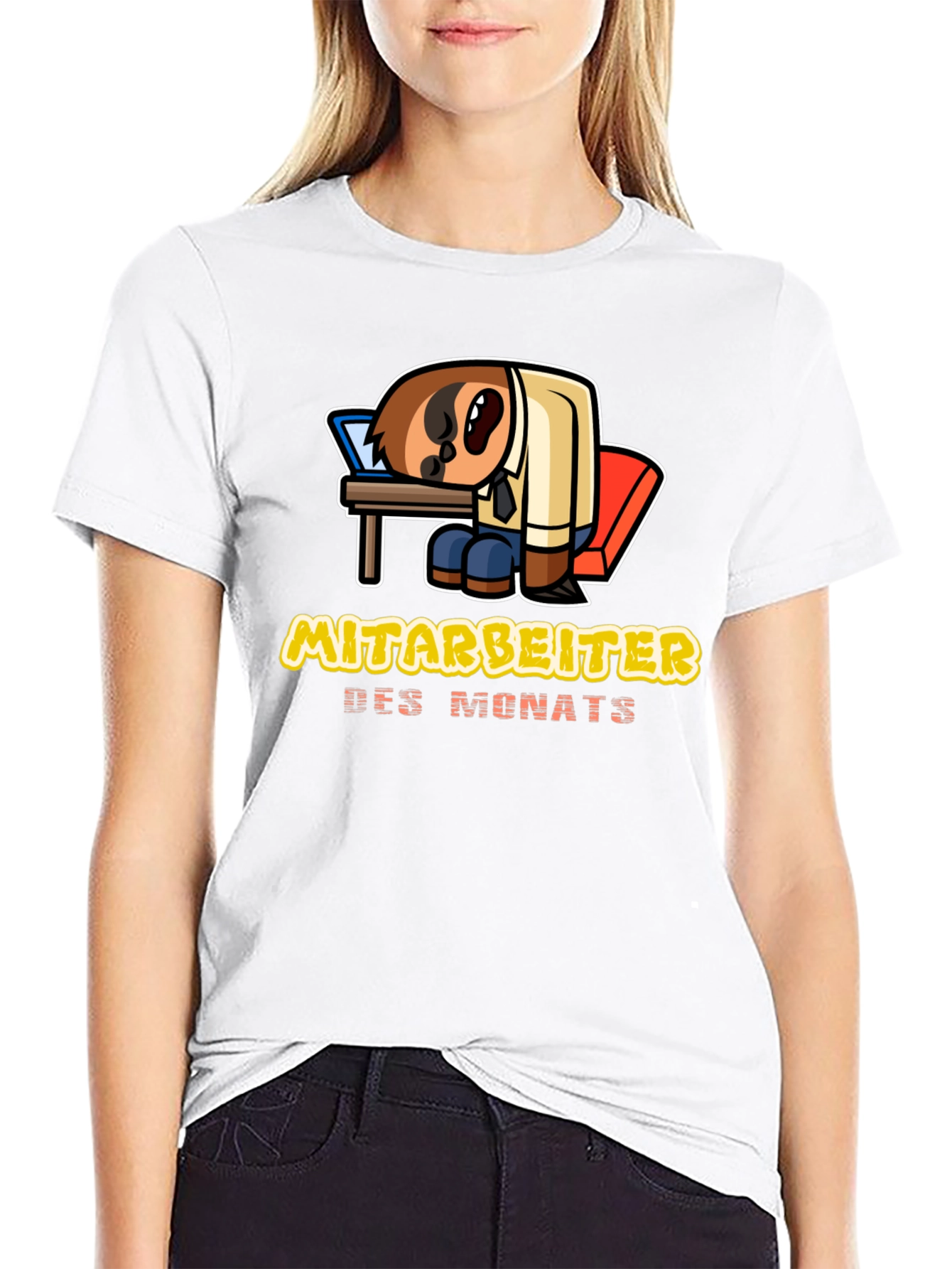 Employee of the Month Sloth Graphic T-Shirt