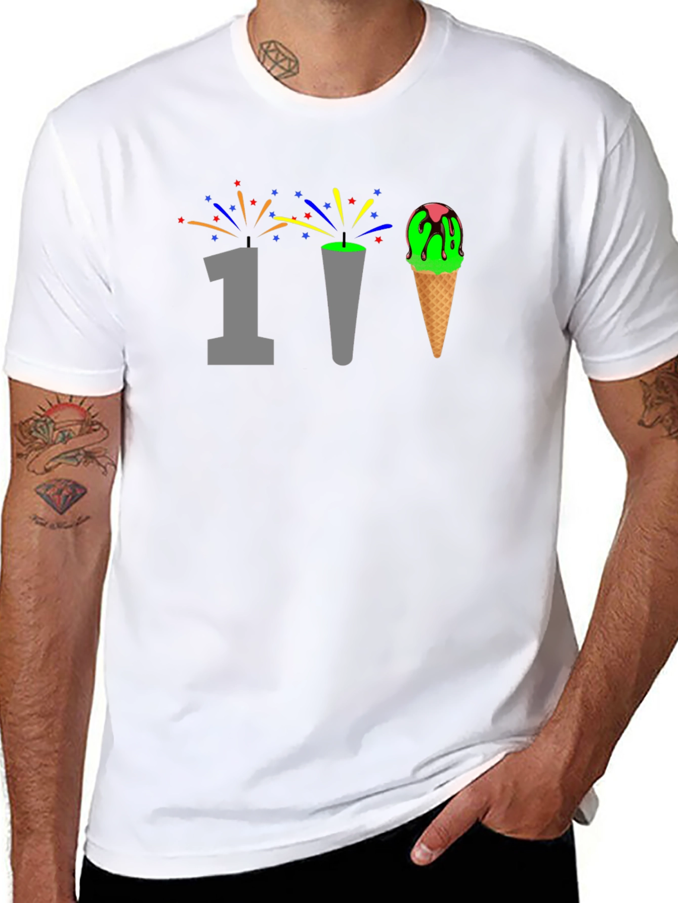 Novelty 1st Birthday Ice Cream Cone T-Shirt