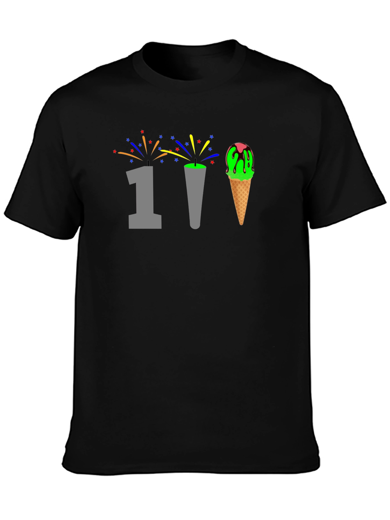 Novelty 1st Birthday Ice Cream Cone T-Shirt