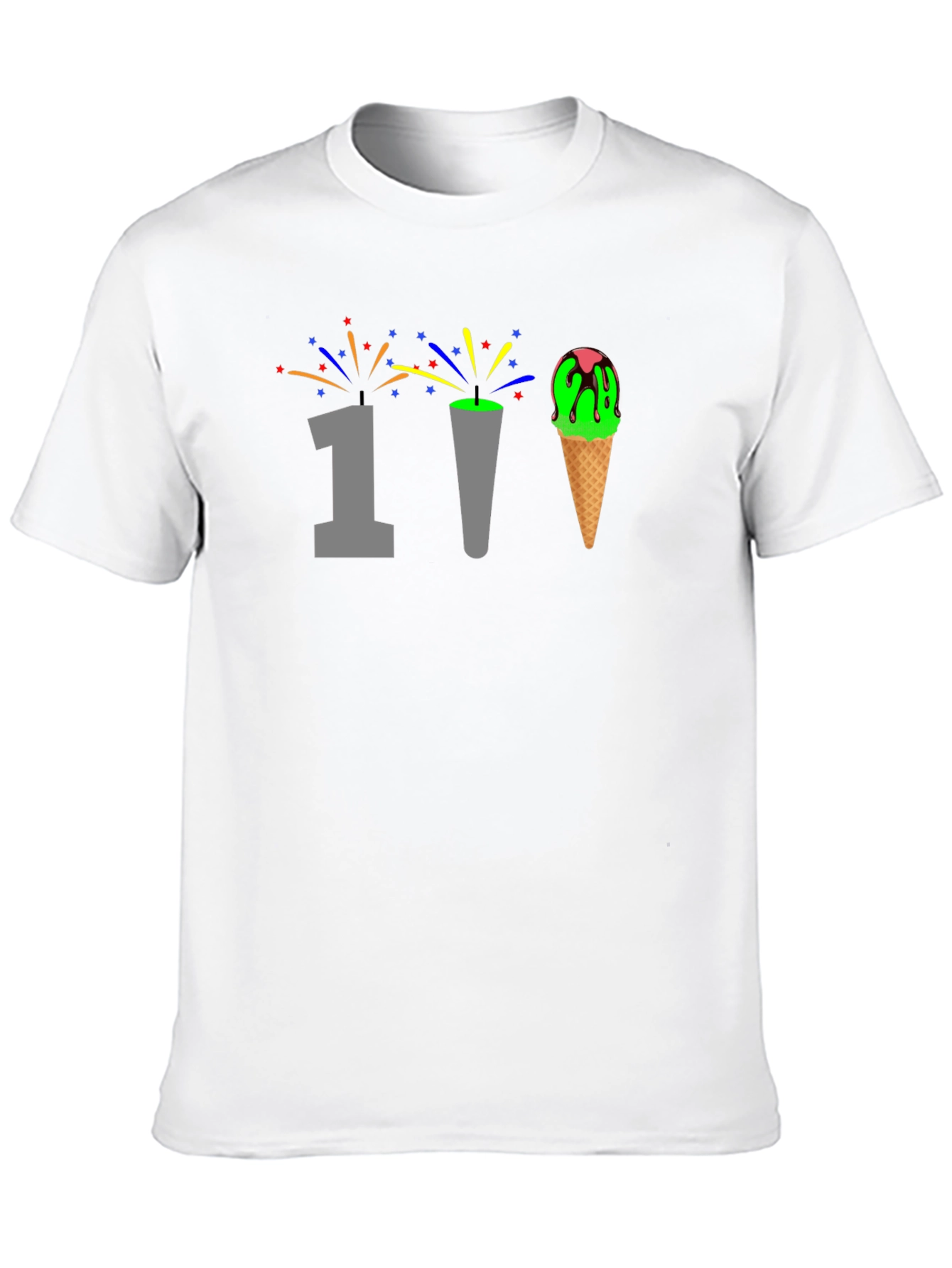 Novelty 1st Birthday Ice Cream Cone T-Shirt