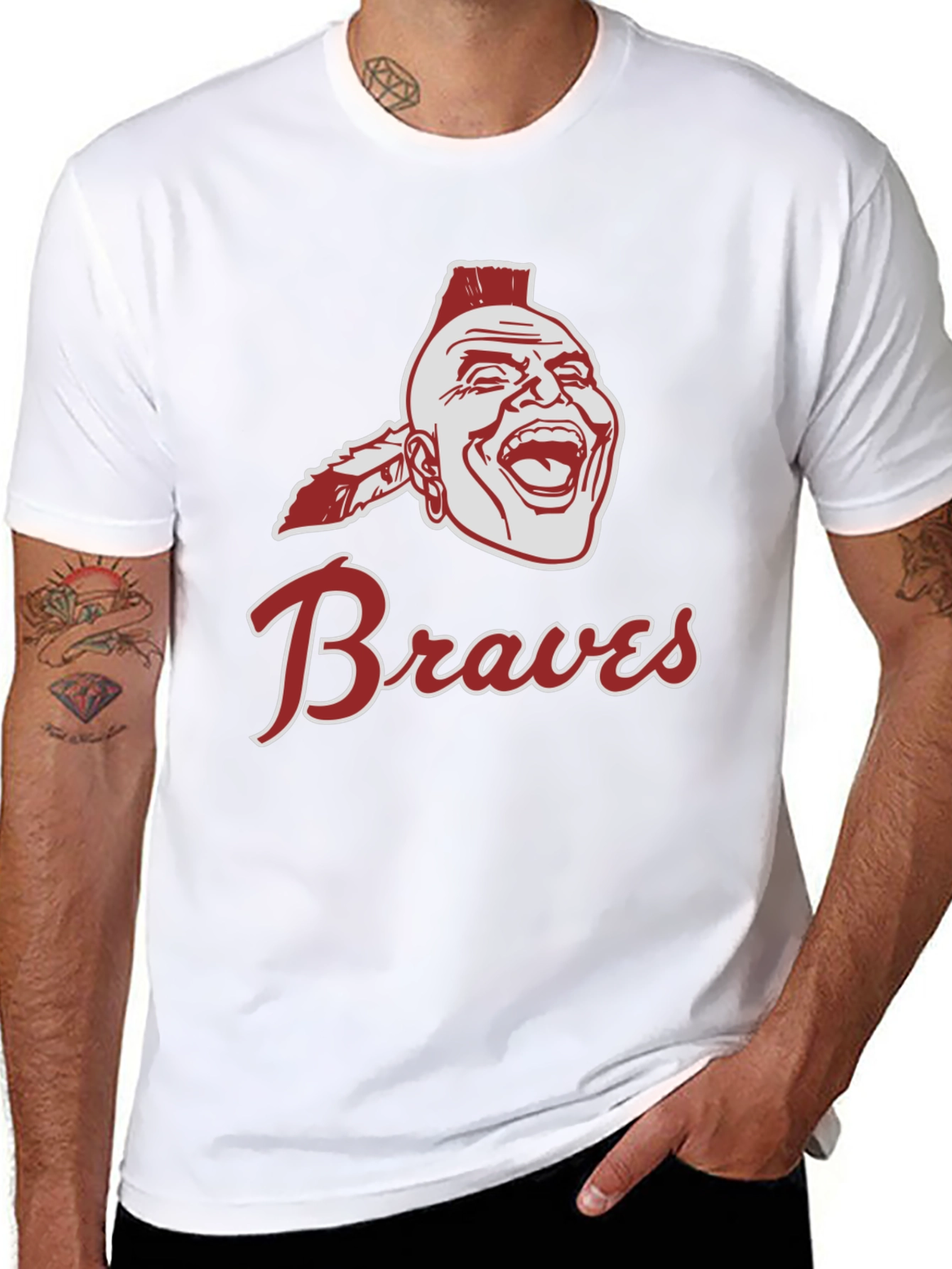 Braves T-Shirt Native American Style Logo