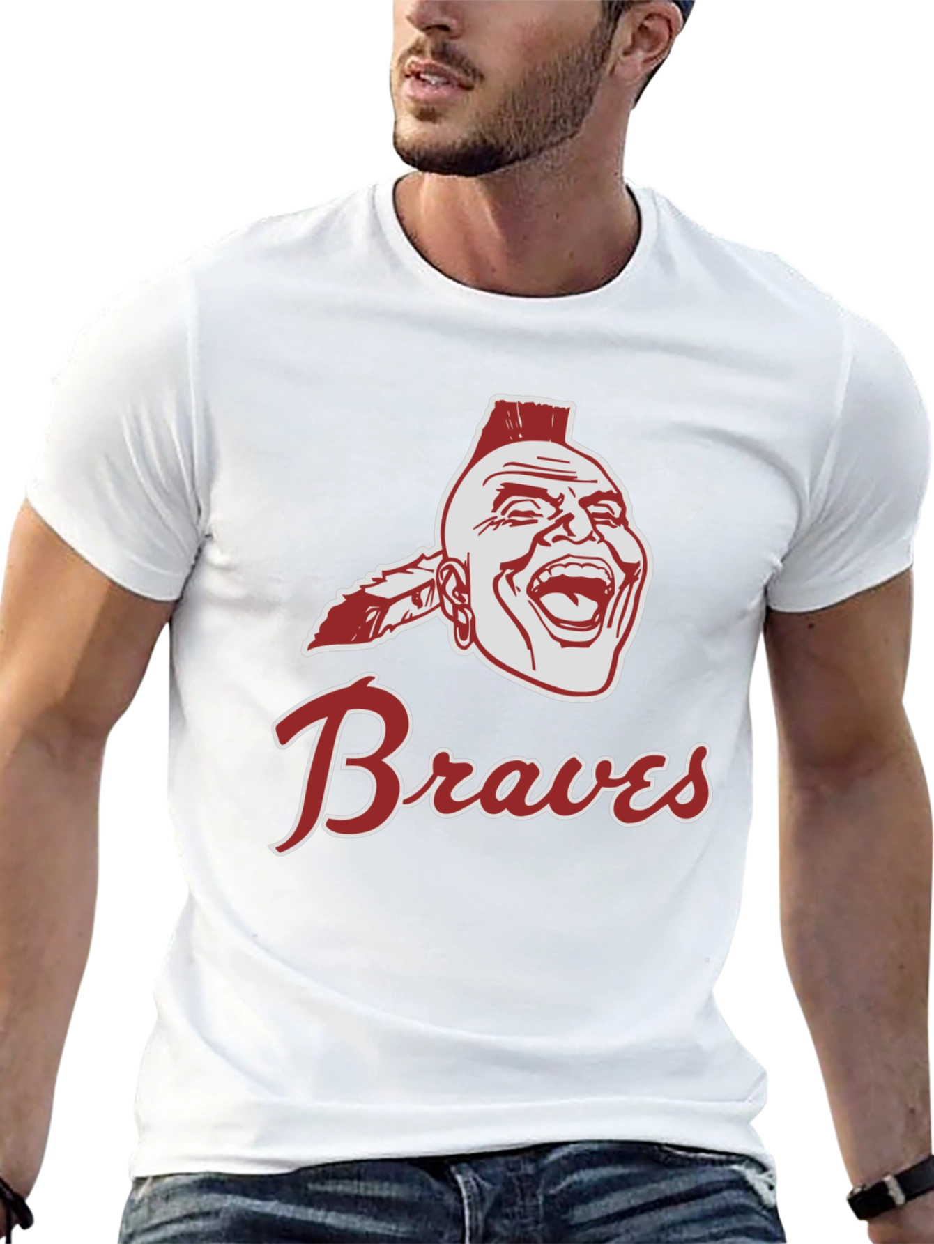 Braves T-Shirt Native American Style Logo