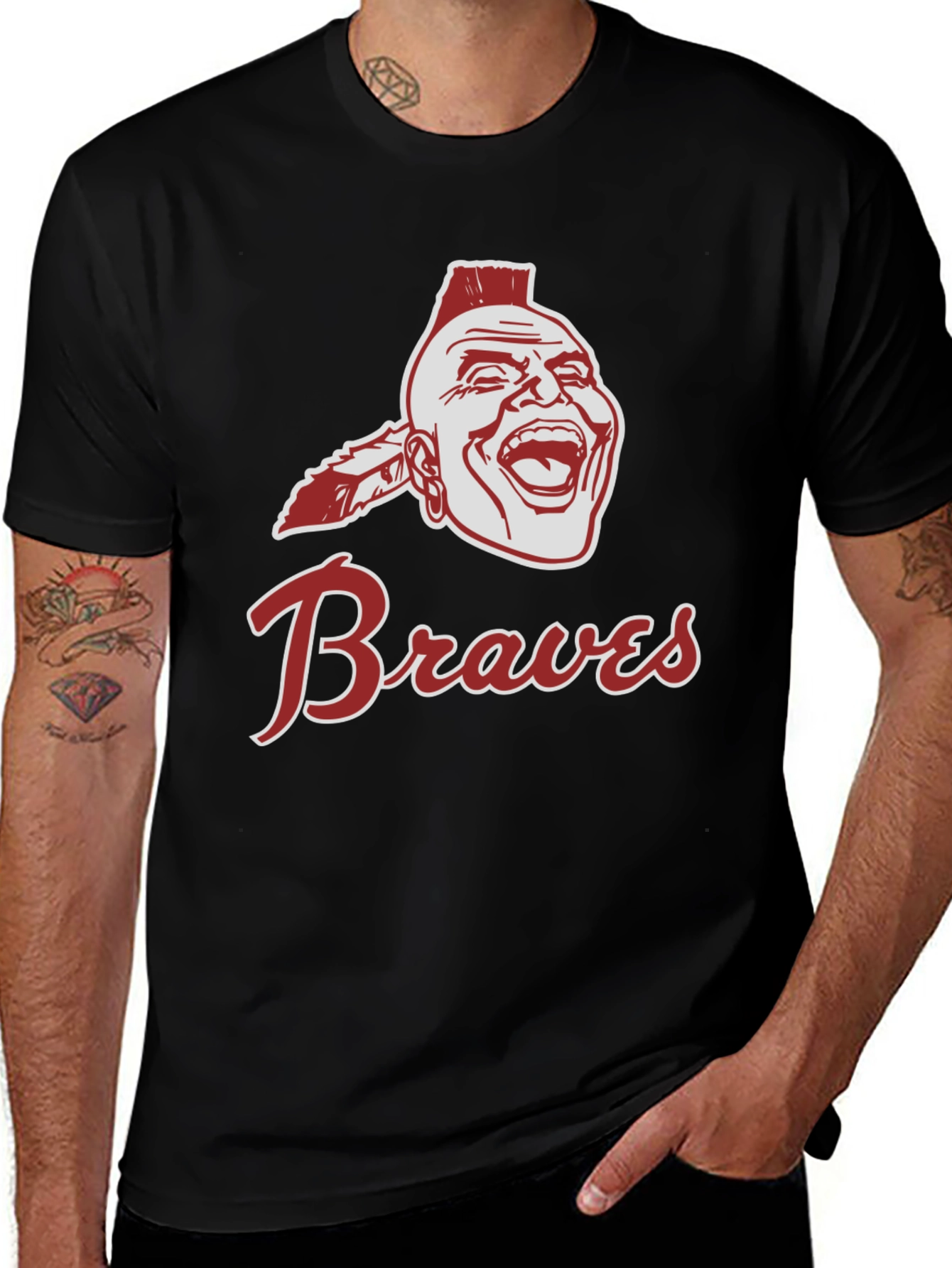 Braves T-Shirt Native American Style Logo