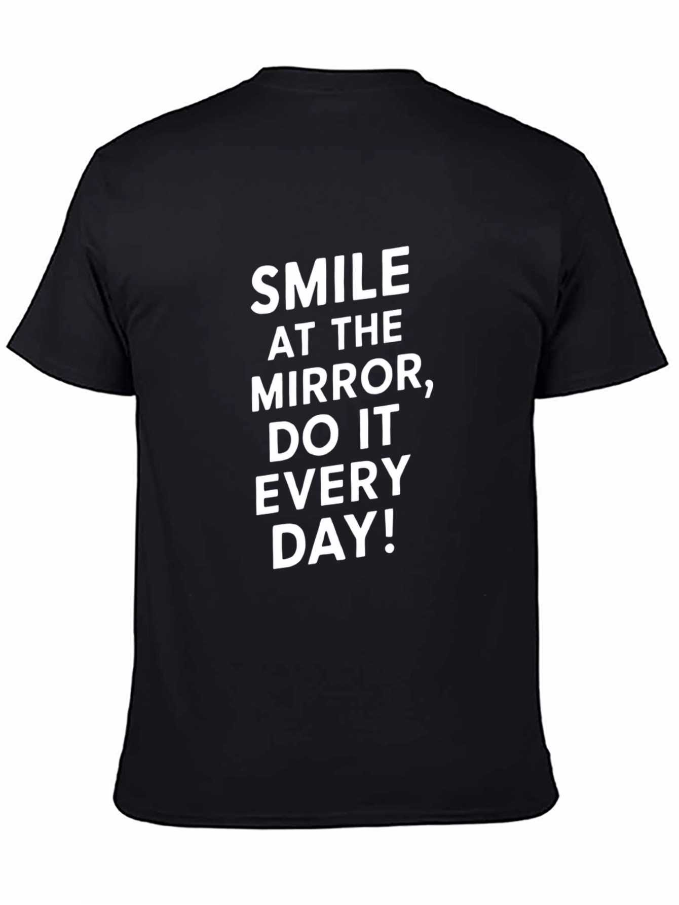 Smile at the Mirror Black Graphic Tee