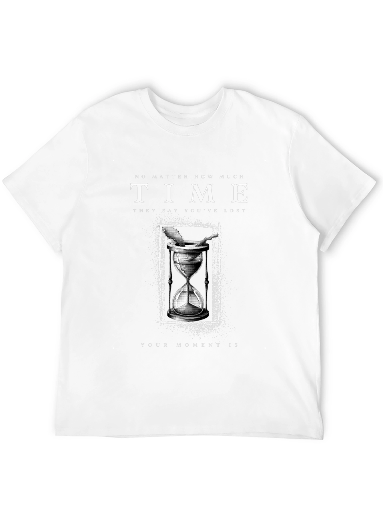 Time is Your Moment Black Graphic T-Shirt