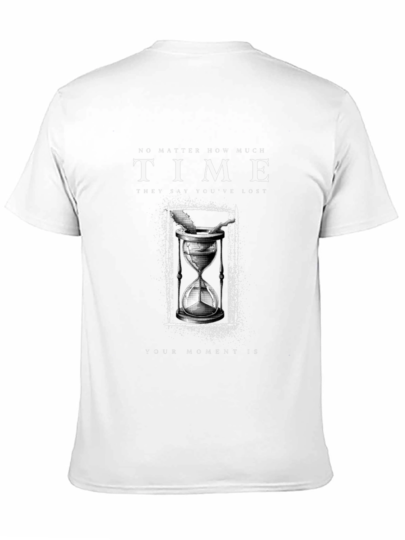 Time is Your Moment Black Graphic T-Shirt