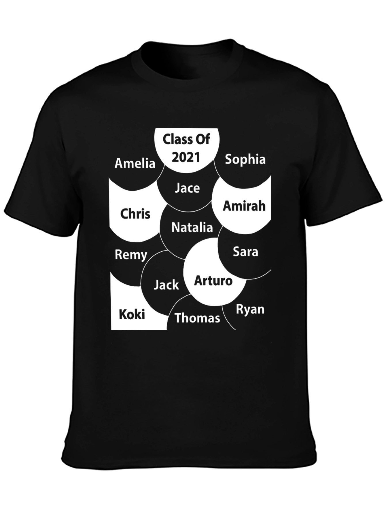 Class of 2021 Personalized Name T-Shirt