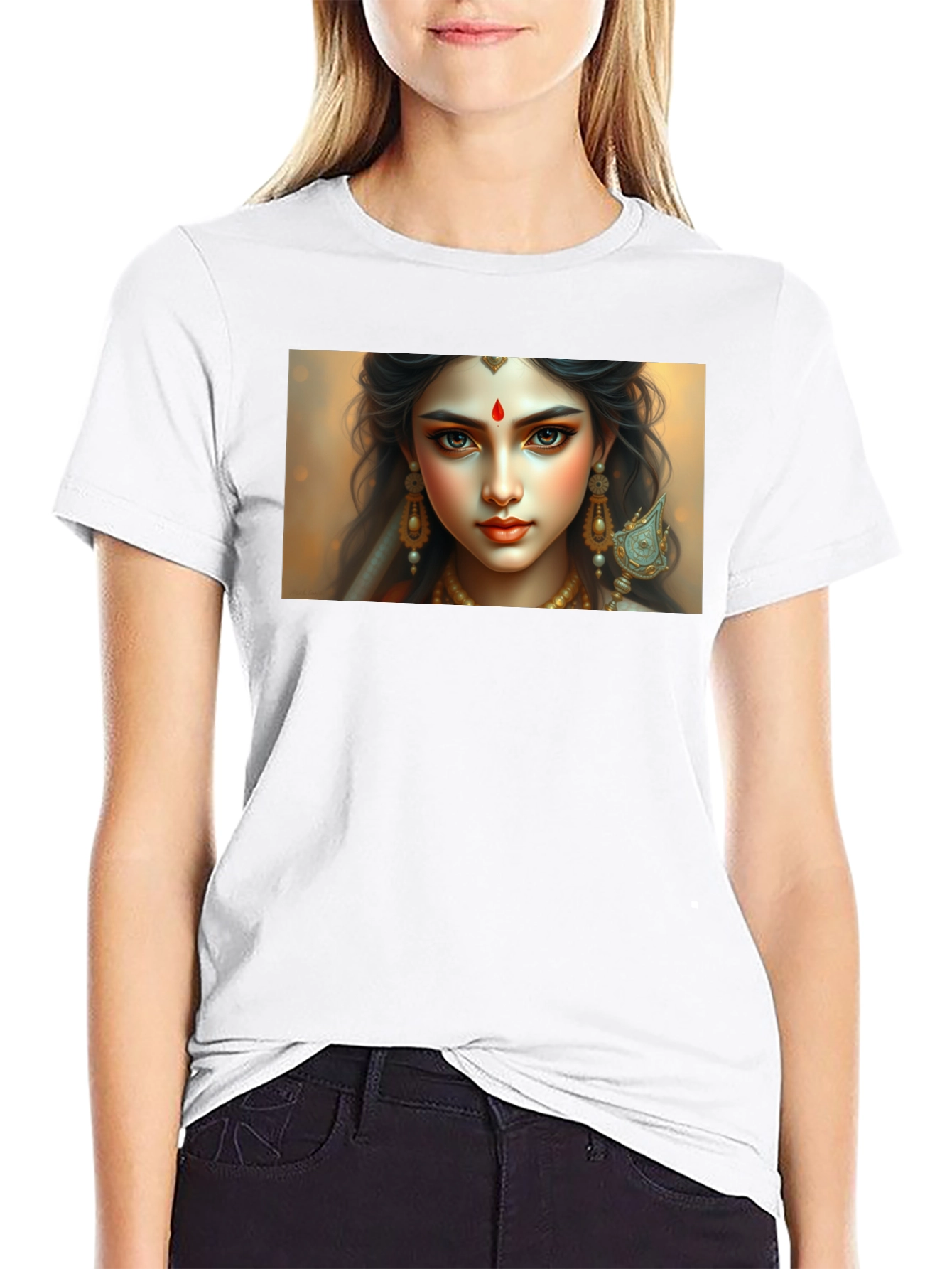 Goddess Graphic Tee - Stylish Unisex Black T-Shirt