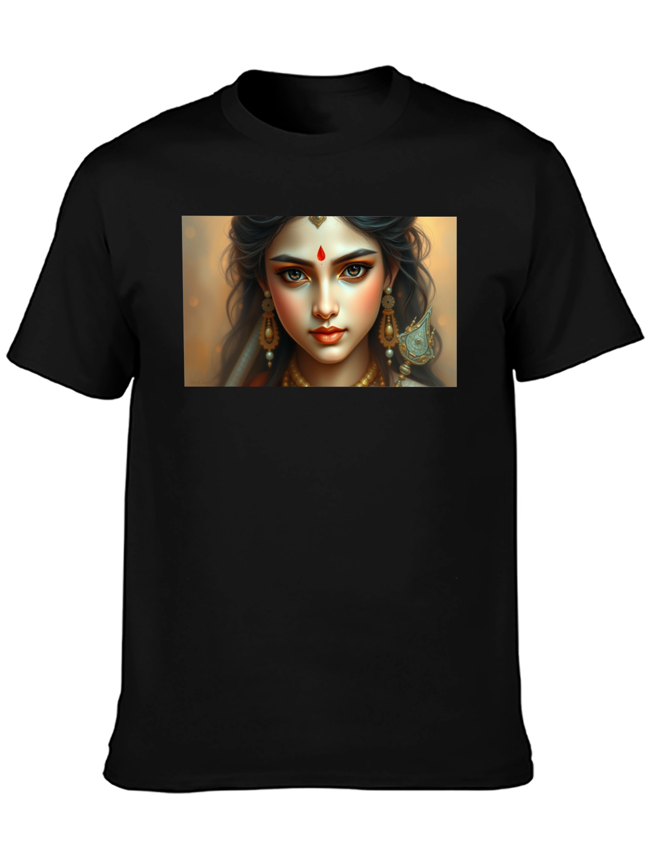 Goddess Graphic Tee - Stylish Unisex Black T-Shirt