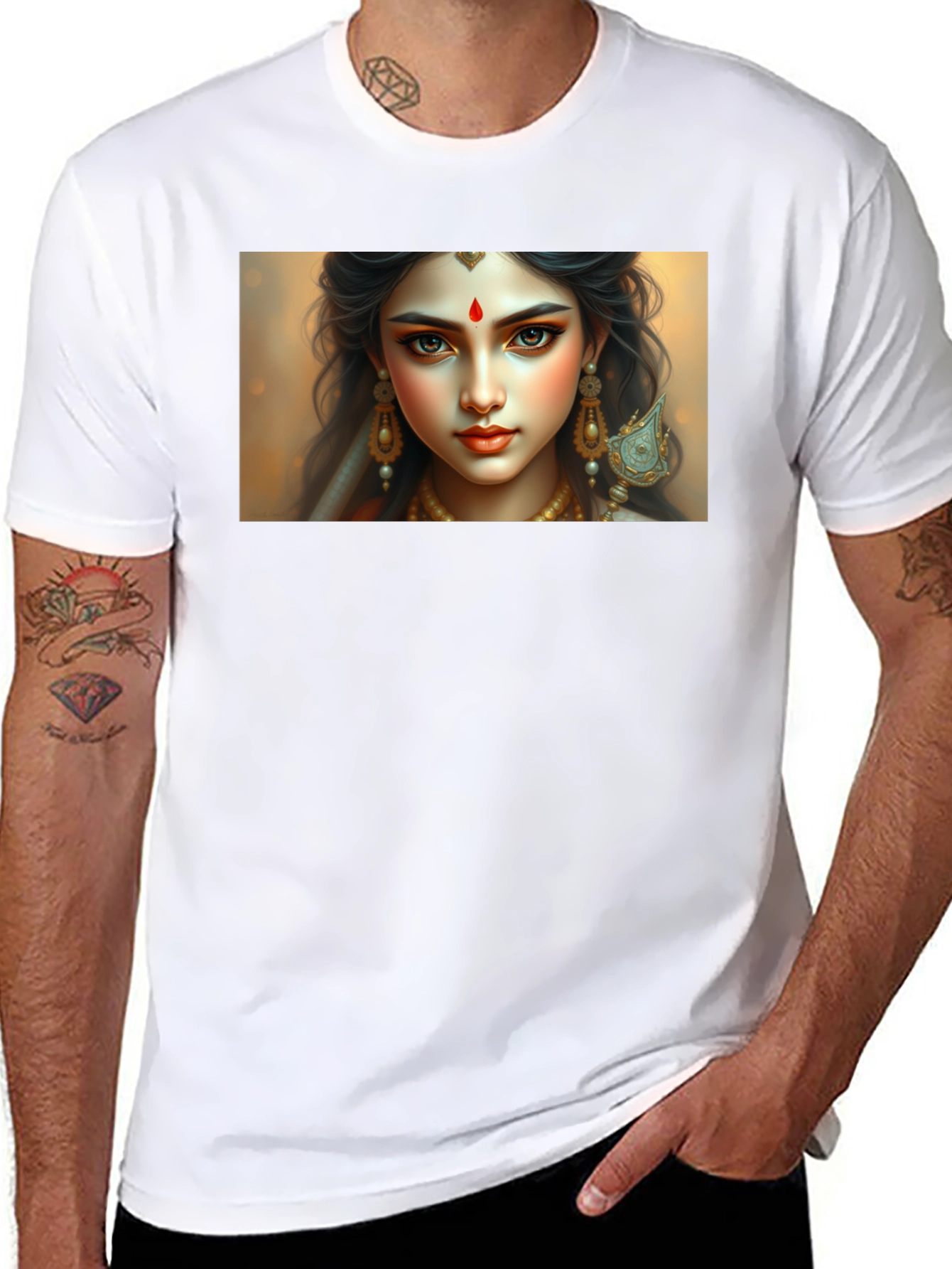 Goddess Graphic Tee - Stylish Unisex Black T-Shirt