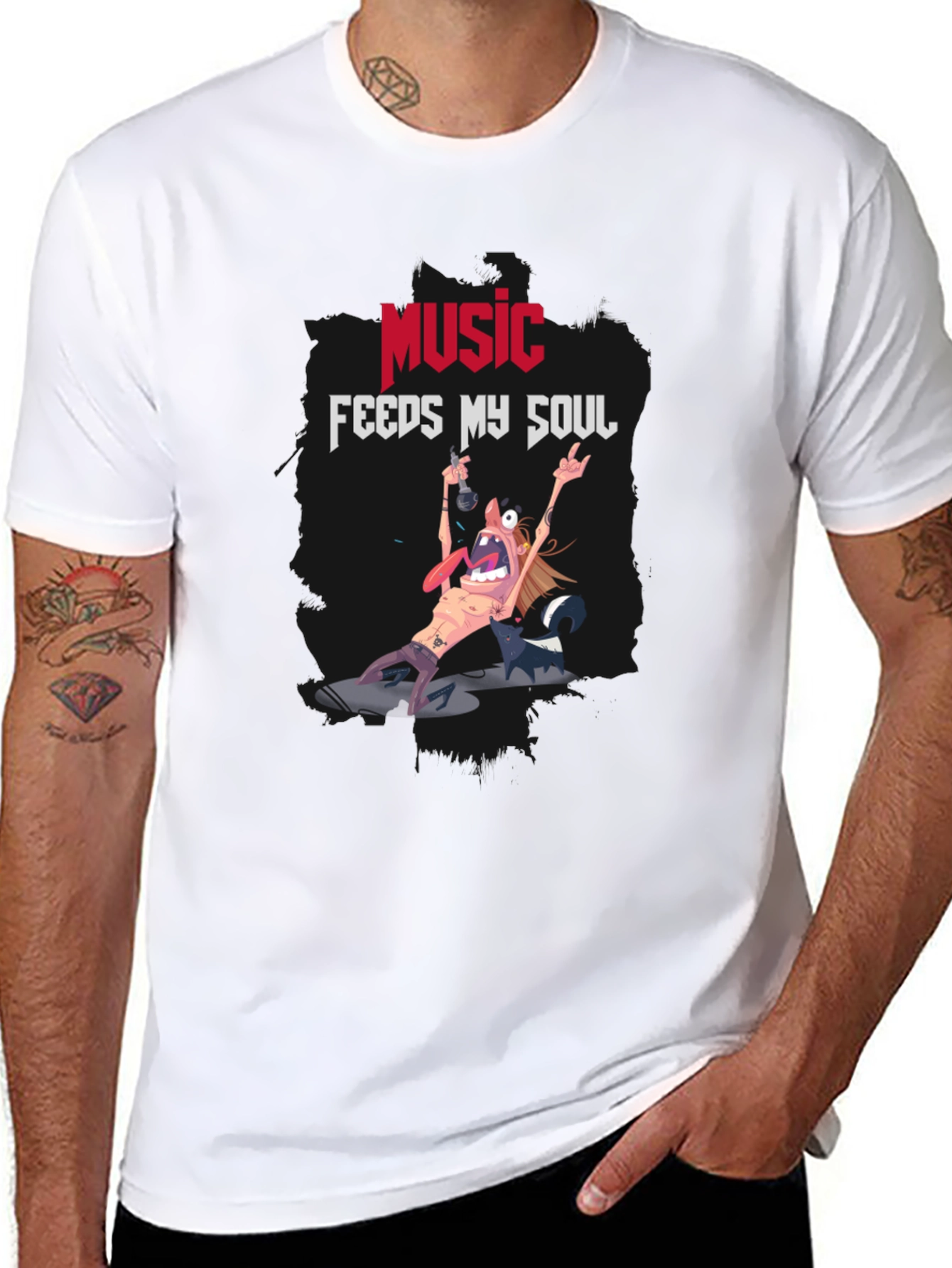 Music Feeds My Soul Graphic Tee