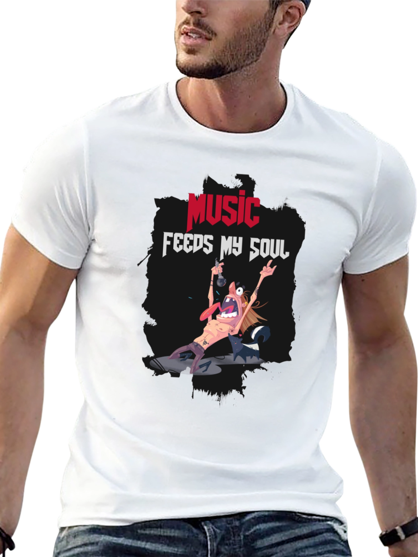 Music Feeds My Soul Graphic Tee