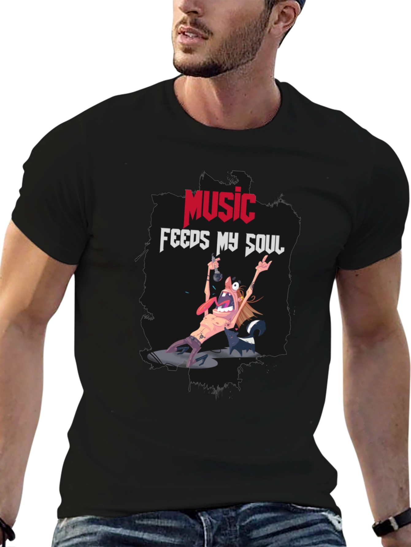 Music Feeds My Soul Graphic Tee