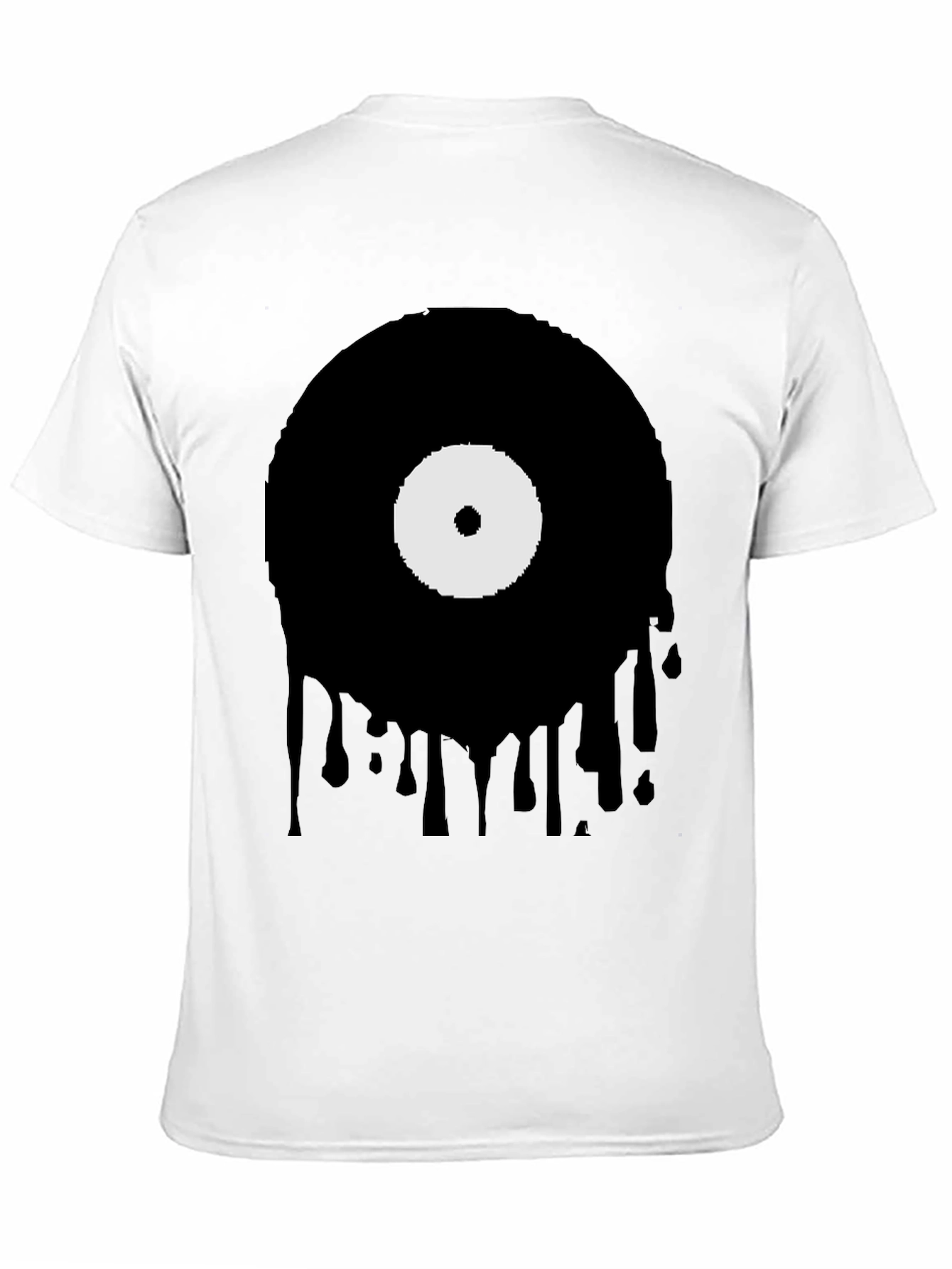 Melting Vinyl Record Graphic T-Shirt