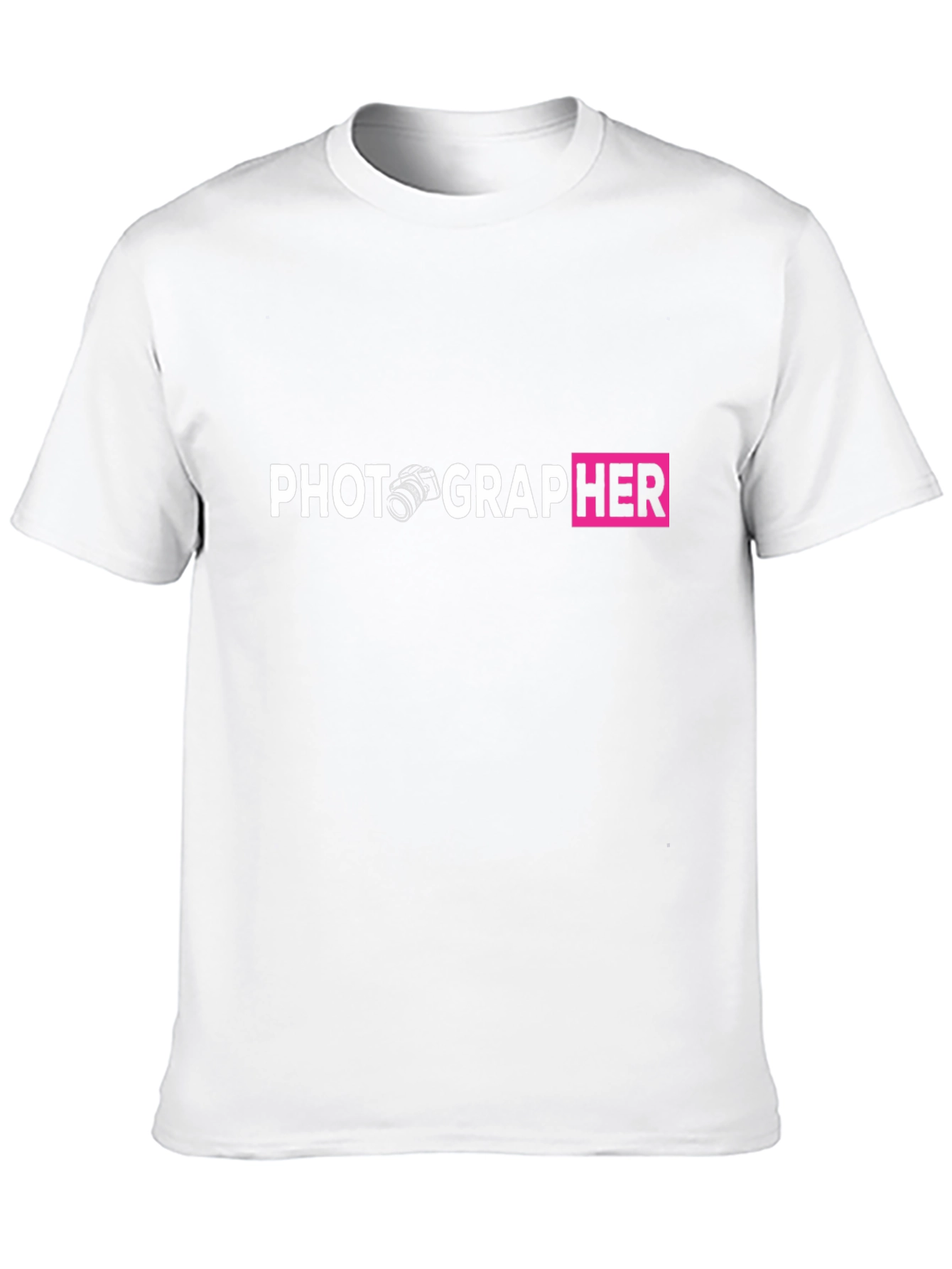 Photographer Graphic Tee - Camera Design Black T-Shirt