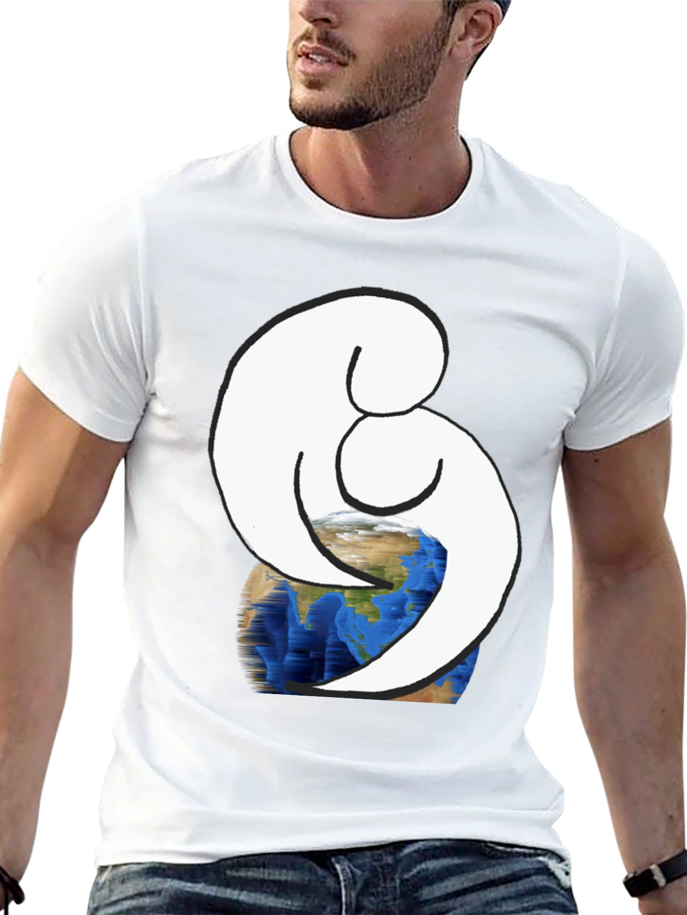 Embrace Earth Black Graphic Tee