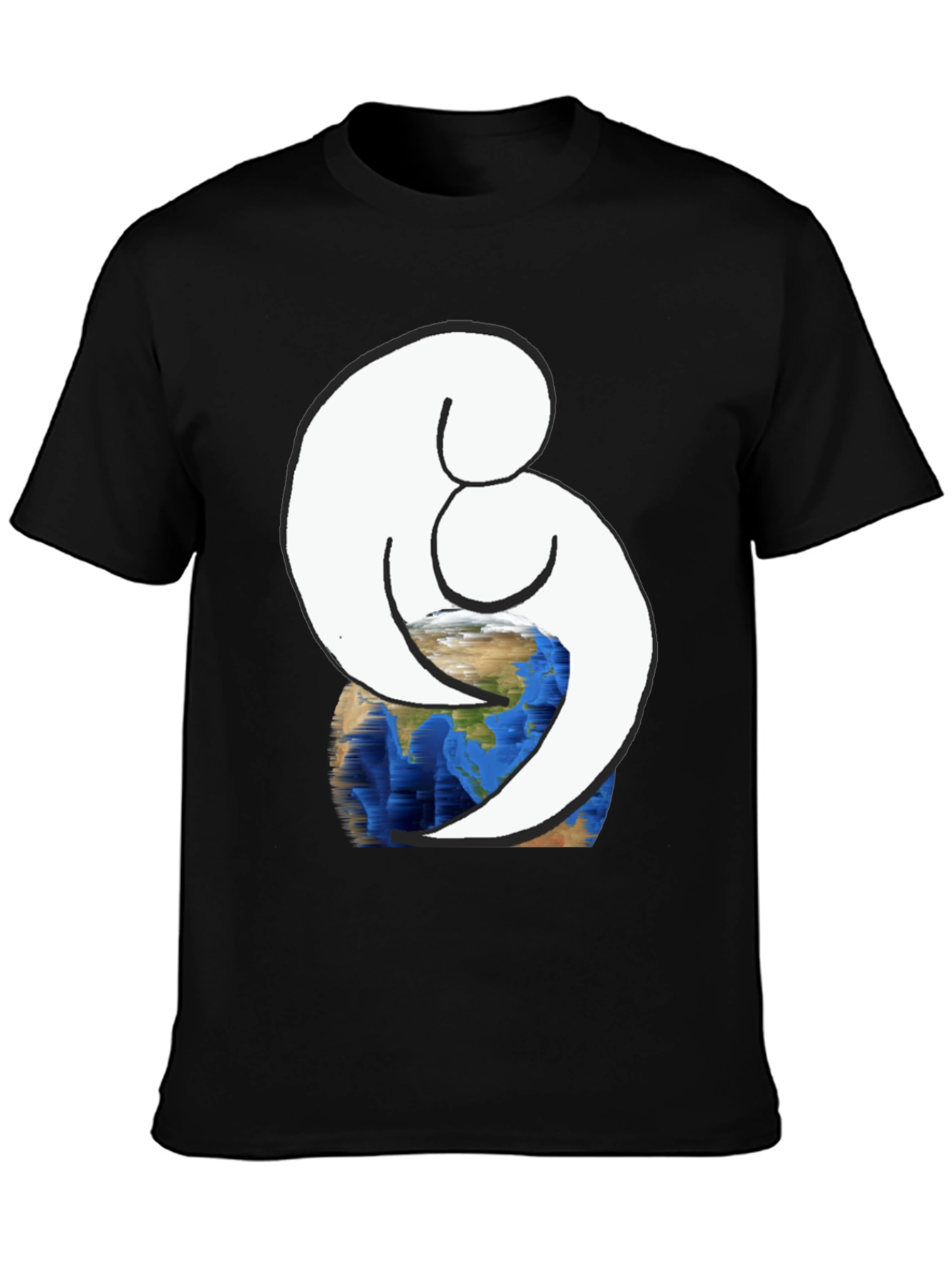 Embrace Earth Black Graphic Tee