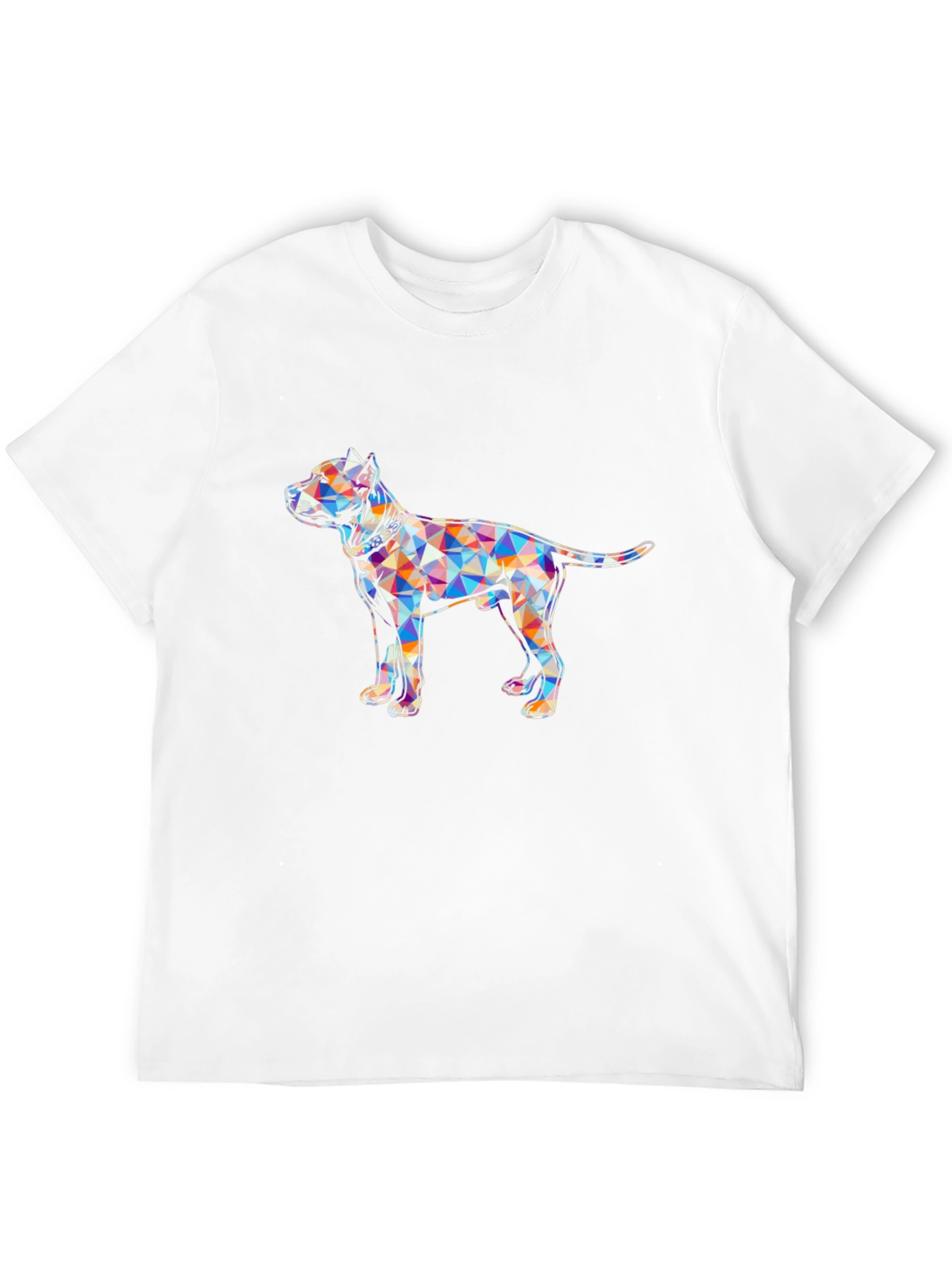 Geometric Pitbull Graphic Tee