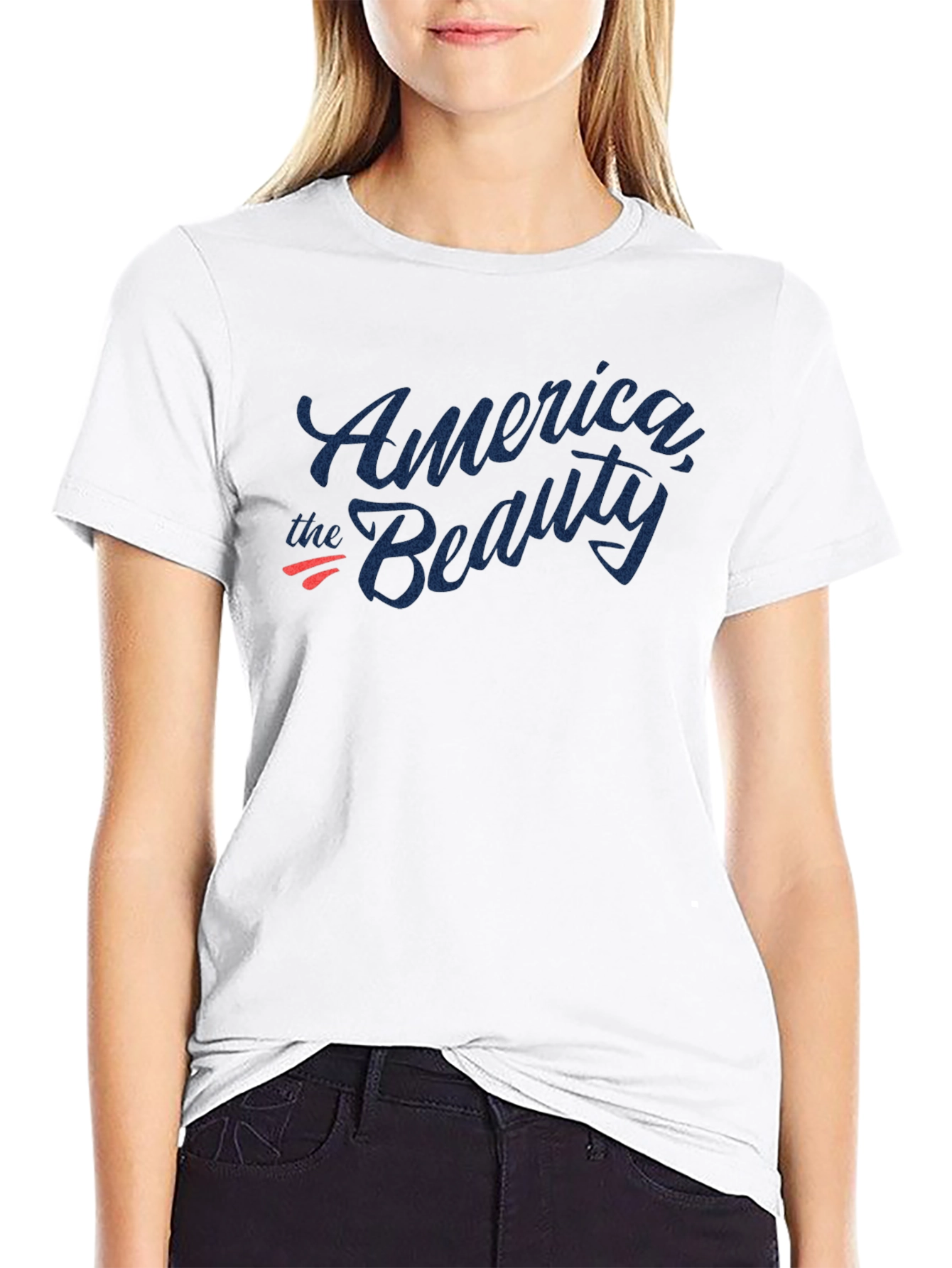America the Beauty Graphic Tee - Patriotic Casual Wear