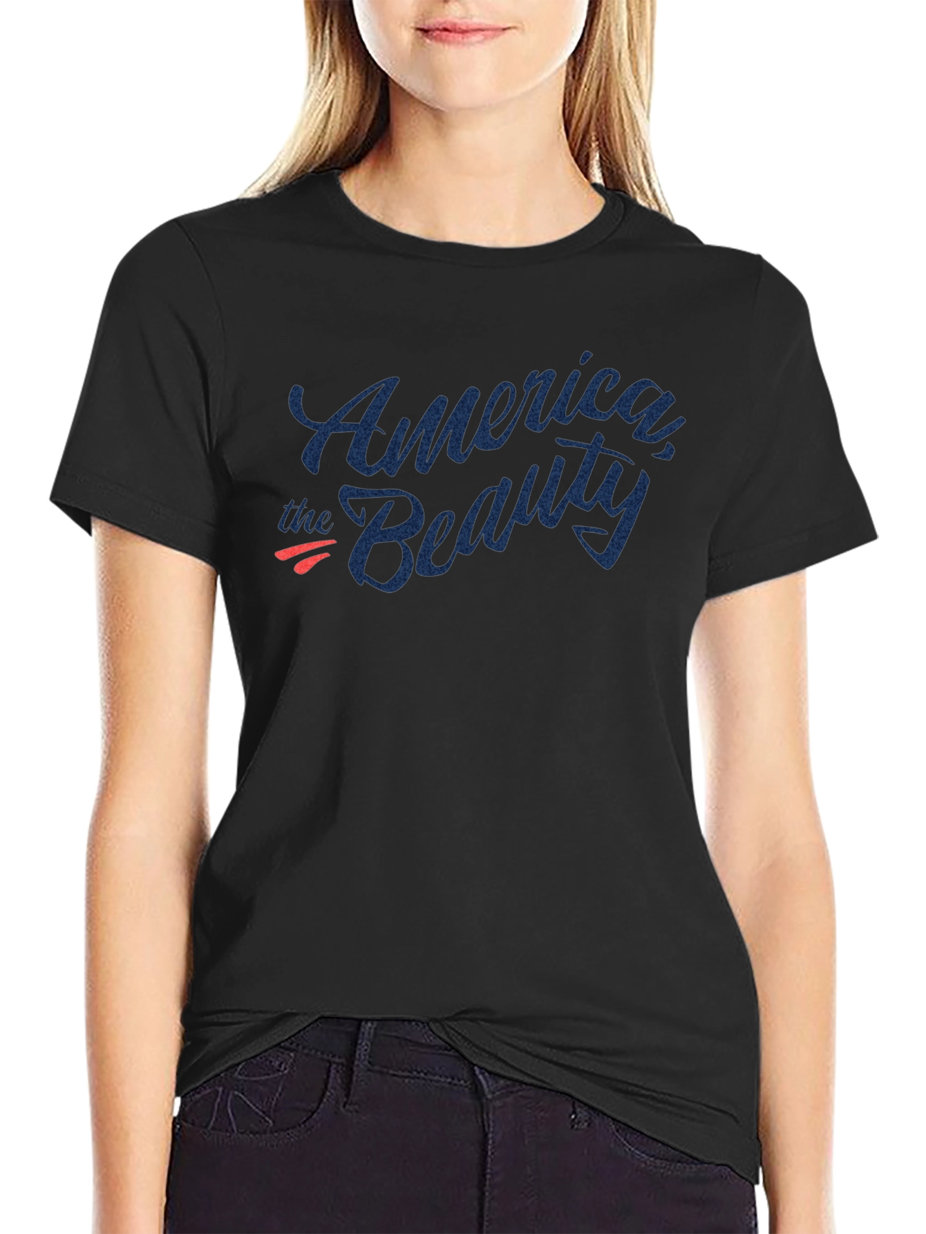 America the Beauty Graphic Tee - Patriotic Casual Wear