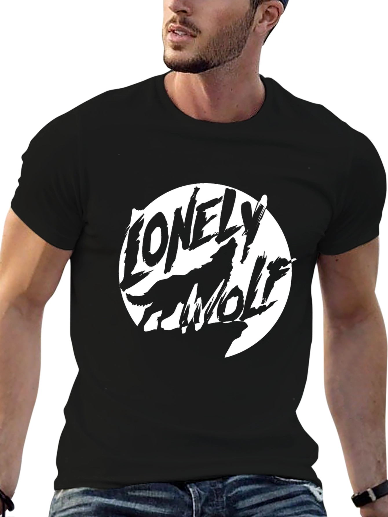 Lonely Wolf Graphic T-Shirt