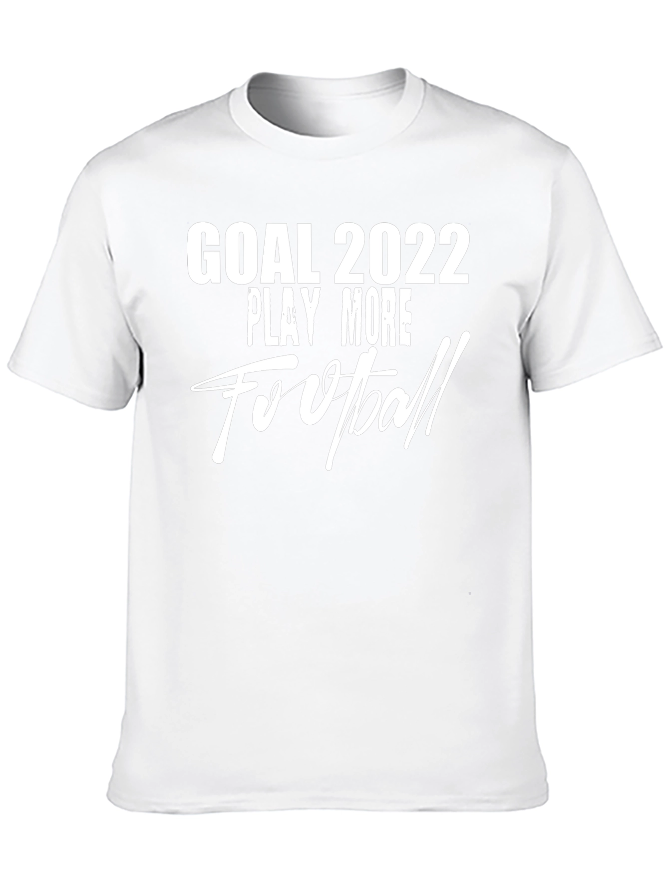 Goal 2022 Play More Football Black T-Shirt