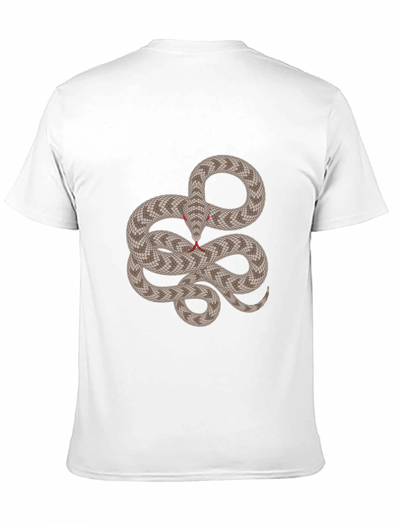 Snake Graphic Tee - Black Crew Neck Shirt