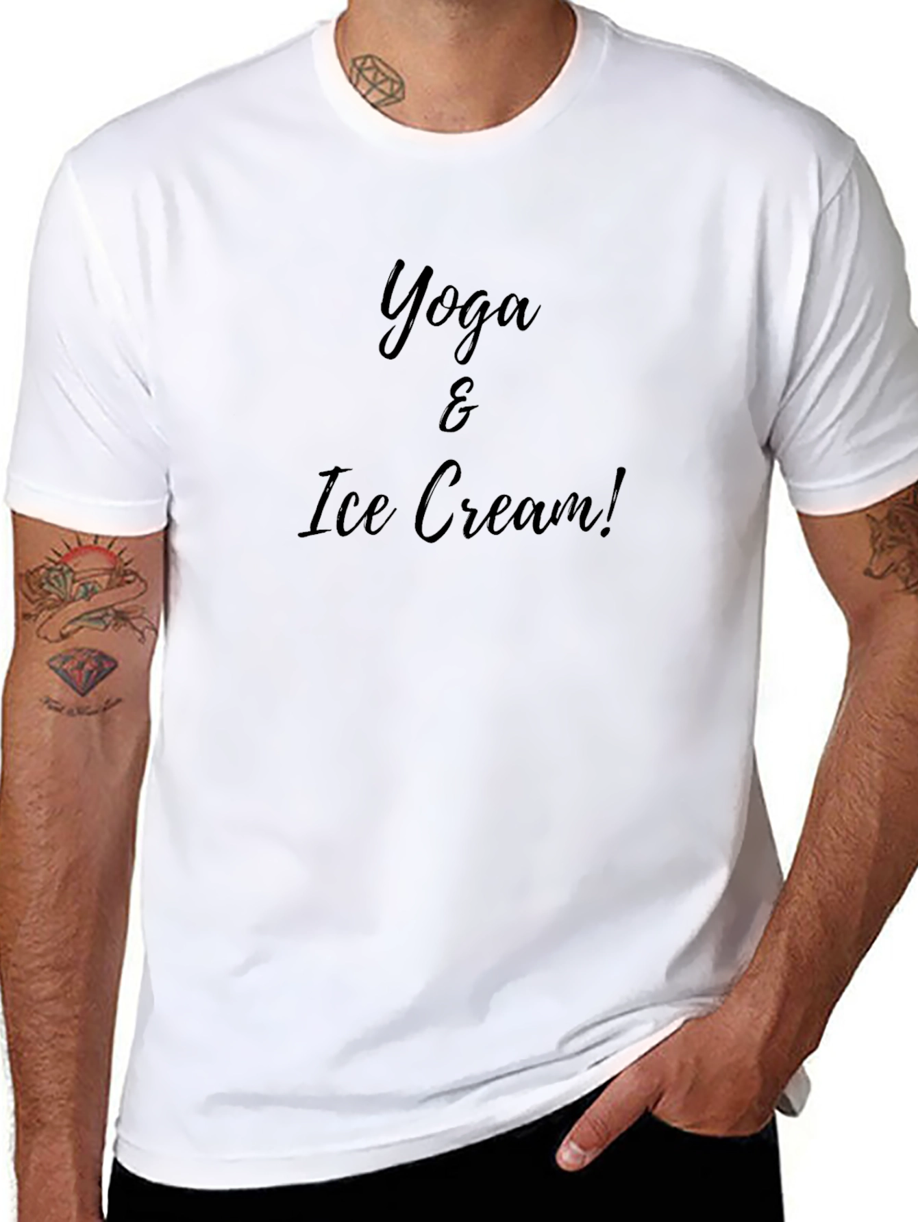 Yoga & Ice Cream! Graphic T-Shirt