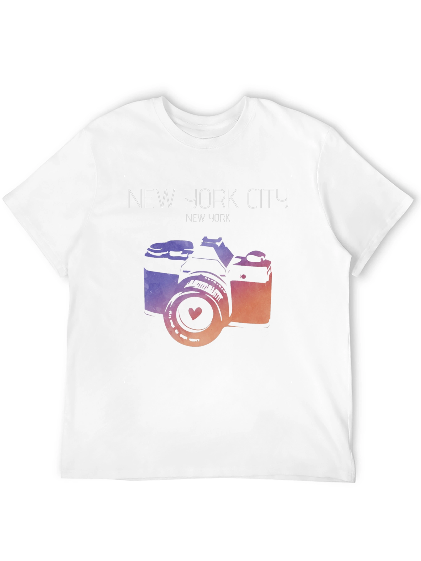 New York City Camera Graphic T-Shirt