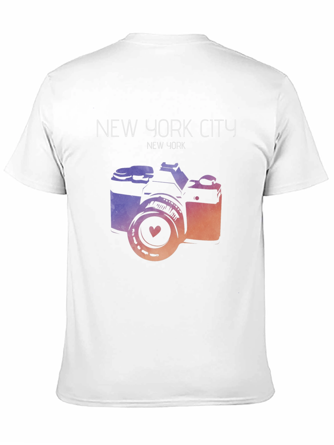 New York City Camera Graphic T-Shirt