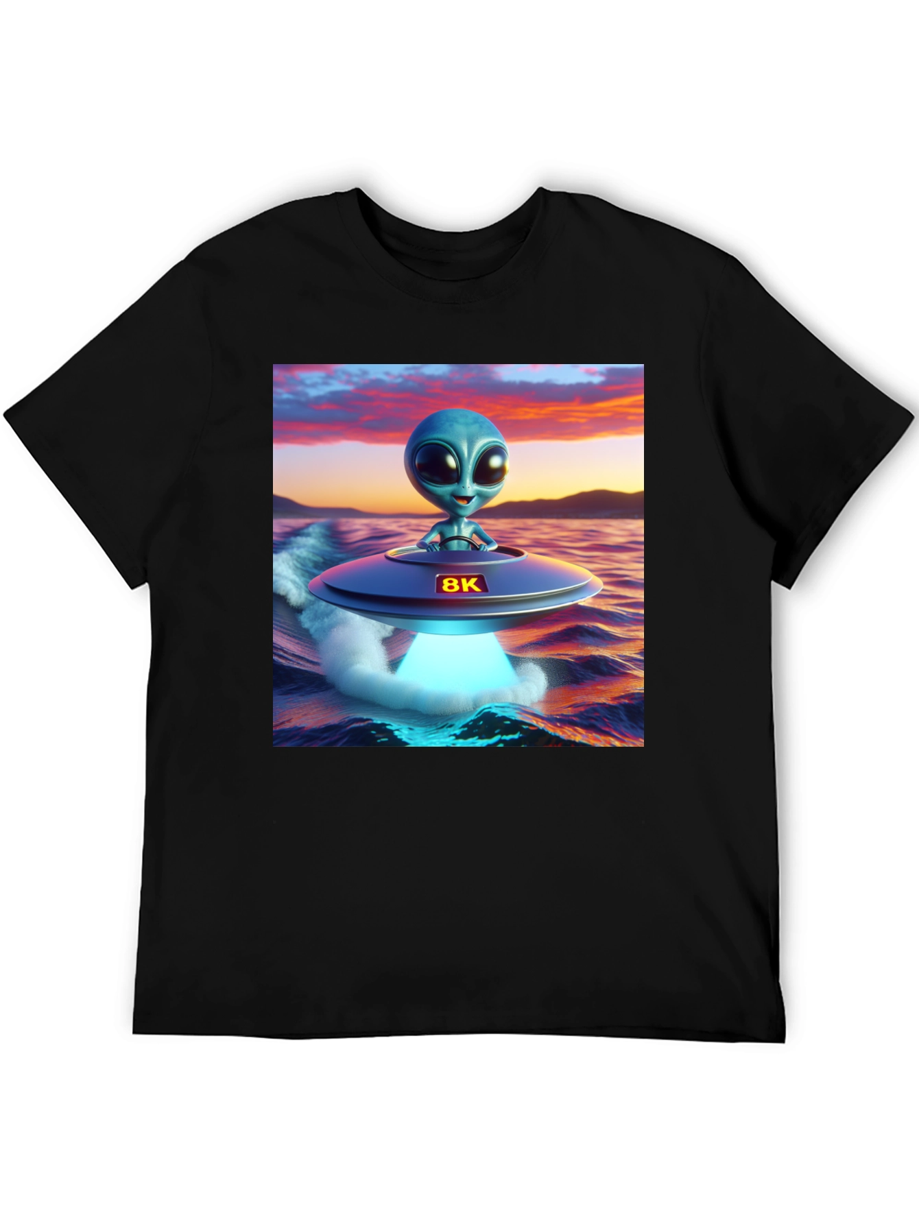 Alien UFO T-Shirt - 8K Graphics