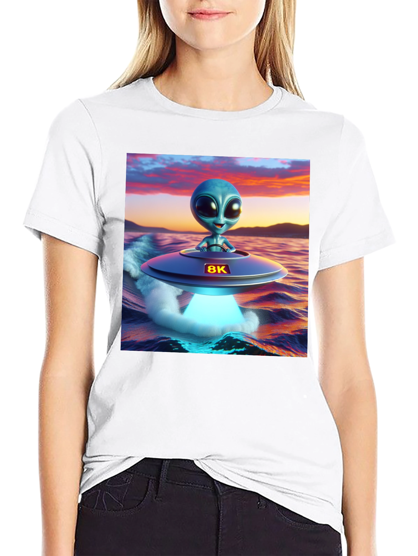 Alien UFO T-Shirt - 8K Graphics