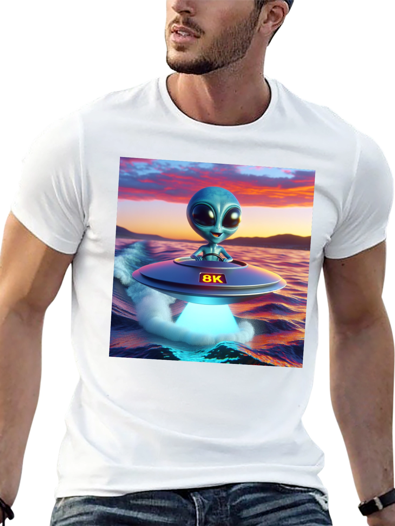 Alien UFO T-Shirt - 8K Graphics