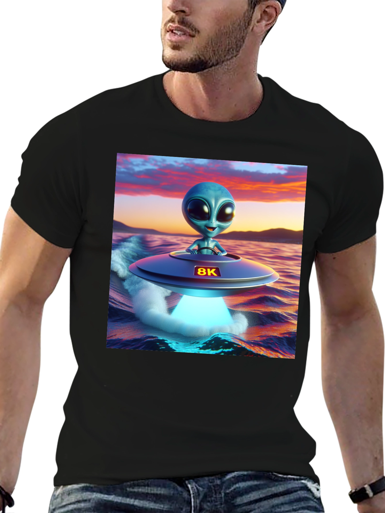 Alien UFO T-Shirt - 8K Graphics